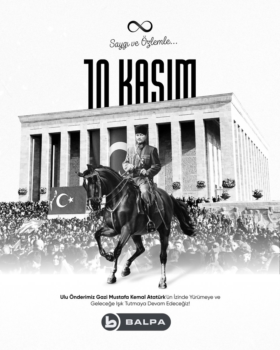 Cumhuriyetimizin kurucusu Ulu Önder Mustafa Kemal Atatürk'ü aramızdan ayrılışının 87. yıldönümünde saygı ve özlemle anıyoruz...

#10kasım #mustafakemalataturk #balpainsaat