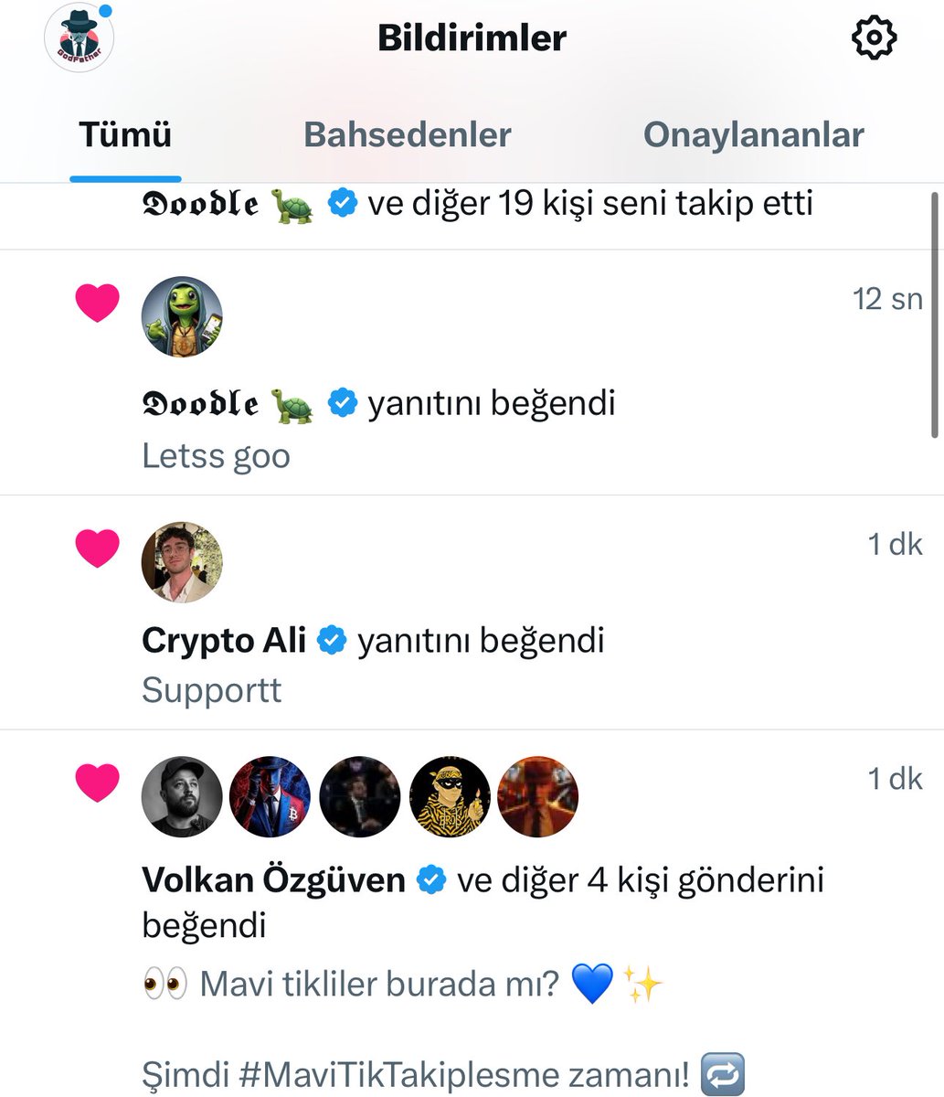 Cryptoo_Father's tweet image. No Account should be under 1k 🙌🏽

Say Hi, we follow you 🩵

#BlueTick #Mavitik