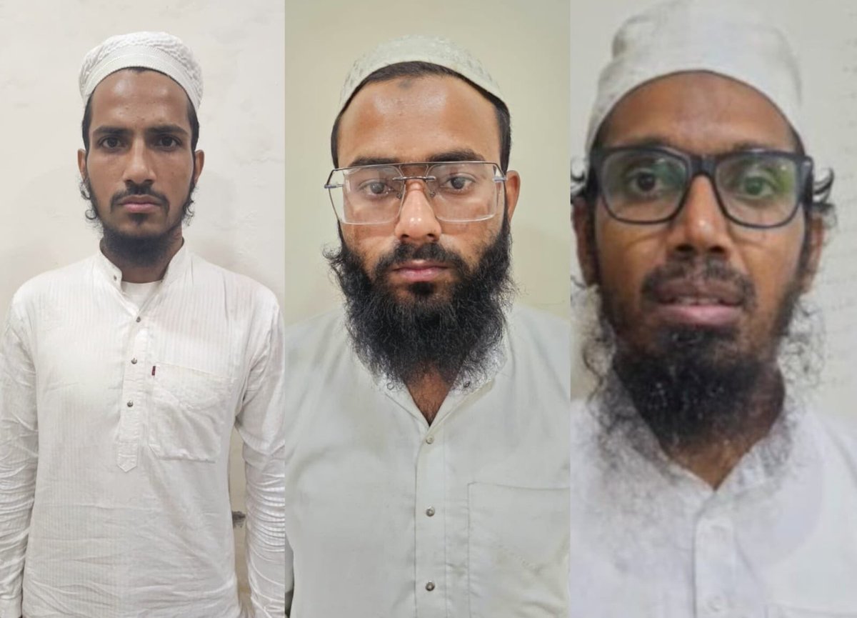 iSinghApurva's tweet image. ये तीनो आतंकी है जिन्हें आज   गुजरात ATS ने पकड़ा है.

ये तीनो भारत में अलग अलग जगह  आतंकी हमले  की तैयारी में थे।