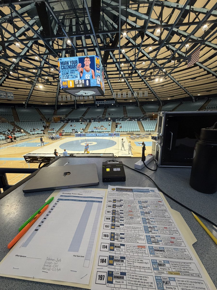 We’ve got a battle of the UNCs here in Chapel Hill!

No. 23 <a href="/UNCWrestling/">UNC Wrestling</a> welcomes in <a href="/UNCBearsWrestle/">UNC Bears Wrestling</a> at noon. You can join me on ACCNX/ESPN+ for the Heels’ first dual of the season 🐏🐻