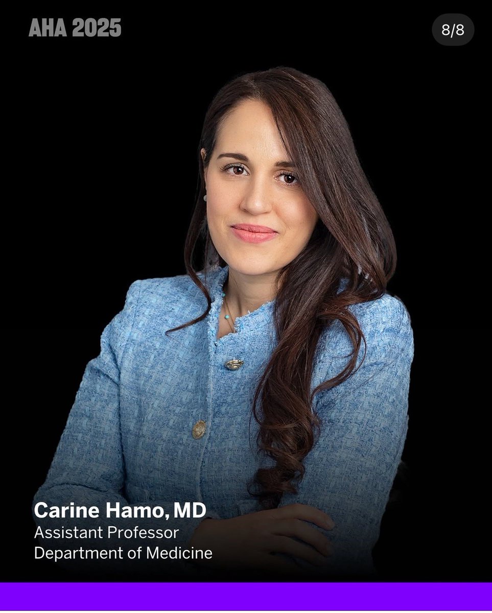 NYUCVDPrevent's tweet photo. Today at #AHA25: Stop by Clinical Science Zone 2 to hear Dr. Carine Hamo report on premature discontinuation or  downtitration of #heartfailure GDMT after changes in kidney function.

Sunday, 11/9
11:30AM–12:30PM
Session: AI, Digital Health and Remote Monitoring on the HF Horizon https://t.co/hLjzCsg1pI