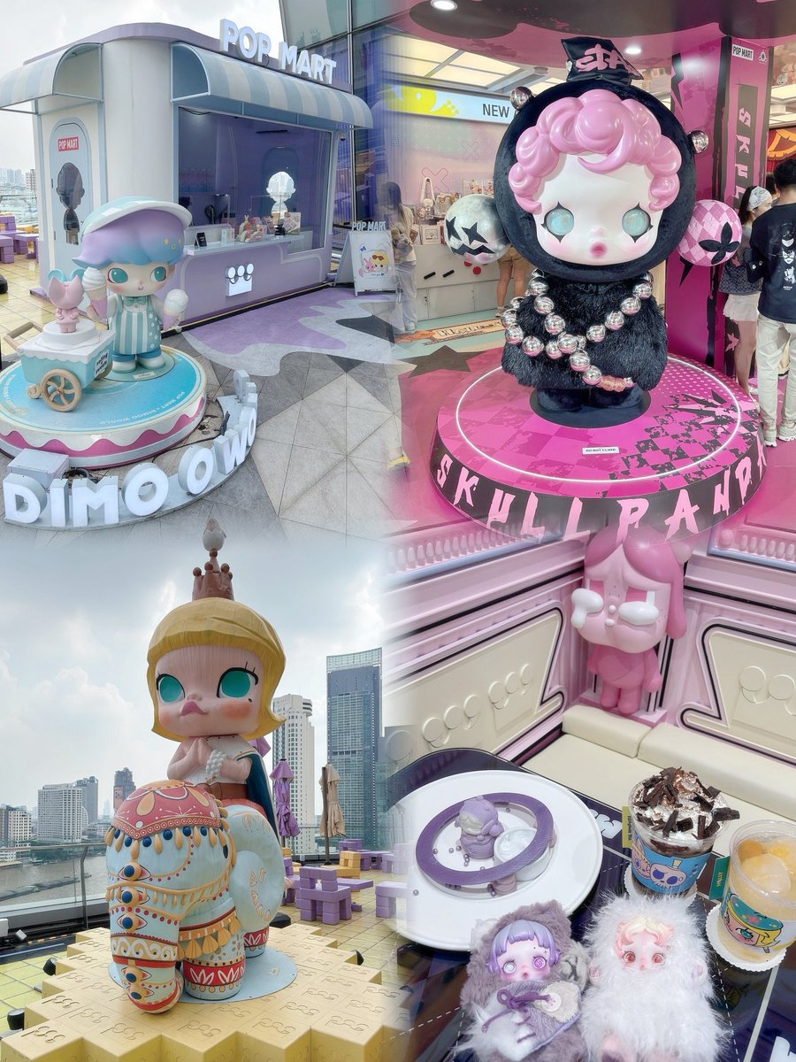 yokunomu_wanwan's tweet image. 一日でタイ･バンコクの３店舗&amp;amp;POPLANDの下見行けた❣️

#POPMART #POPLAND