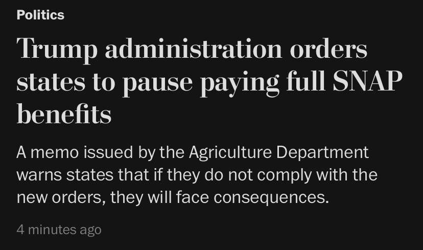 OfTheBraveUSA's tweet image. Trump is actively working to make Americans go hungry: