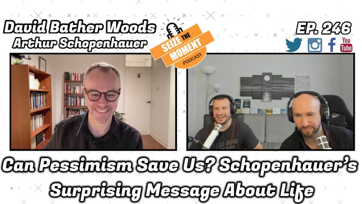 On episode 246, we welcome <a href="/dbatherwoods/">David Bather Woods</a> to discuss the life and philosophy of Schopenhauer, how his father’s suicide shaped him, suffering as the source of compassion, happiness as the negation of pain, and why he believed life is worth living.

Full ep: youtu.be/7l9Nk3-mUzw