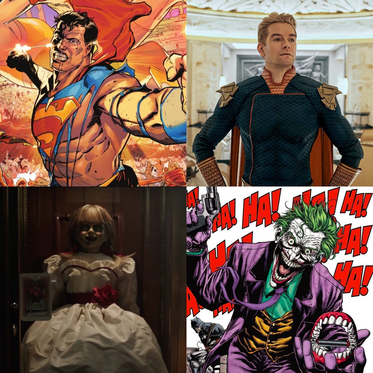 dcuworld's tweet photo. Scott Snyder says DC K.O. Will have special brackets where Joker fights Annabelle and Superman fights Homelander.

"With this one we wanna show that we're a company where we are inviting everybody in to the store to have fun, trade guesses on who's gonna win. Here's some free brackets. if you want a giant issue where Joker fights Annabelle and Vampriella is fighting this and Homelander is fighting Superman, you have that. If you just want the main story, you have that. If you wanna see Redhood get his revenge on the Joker for Death in the Family, you have that. Like there's all this fun and what its about ultimately is it's a celebration of how fun and inspiring and how crazy Comics is. but also how unifying and inclusive and how there's something for everybody. And that's what we want this event to feel like. And we want retailers to feel like we are inviting people into their stores to enjoy".

Via:(https://t.co/7tJQLDlkyZ)