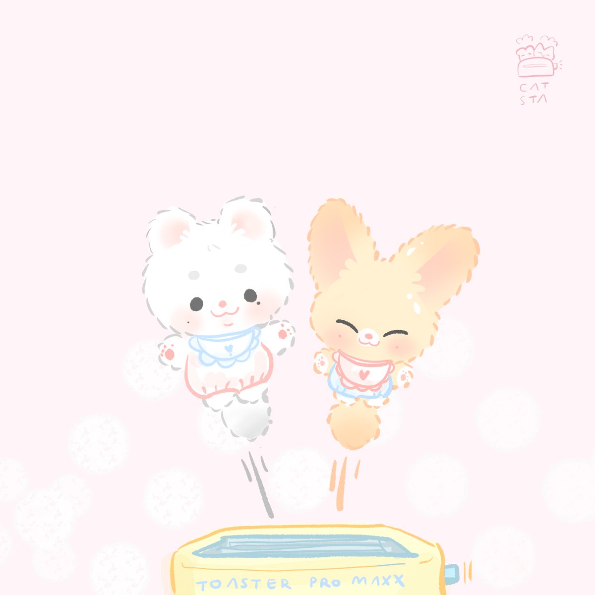 white storks 🙂‍↔️  trash can 🙂‍↔️ under the bridge 🙂‍↔️ 

toaster 🙂‍↕️✅️

#현양 #hyunin
#staycatsart