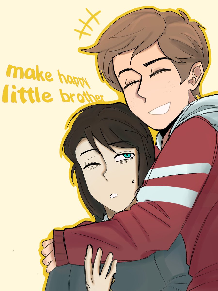 Catarina_bl's tweet photo. little brother 
     Make happy..

#brotherbig #hauntedhotel #hauntedhotelabaddon #abaddon #hauntedhotelben #ben #BigBrother  #coolguy #coollook #cute #hugging https://t.co/cQhn2bwJVs