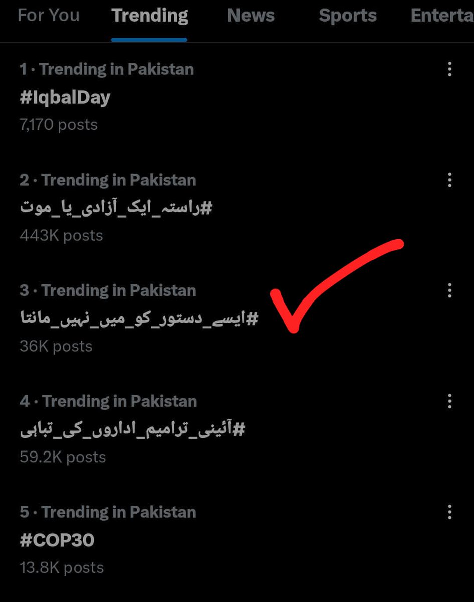 amanafd19's tweet photo. بہت شکریہ اپ سب لوگوں نے ہیش ٹیگ کو سپورٹ کیا ۔۔۔ سب لوگ اپنے اکاؤنٹ سے دو دو پوسٹ کریں پلیز 
#ایسے_دستور_کو_میں_نہیں_مانتا https://t.co/j8oXKY71MW