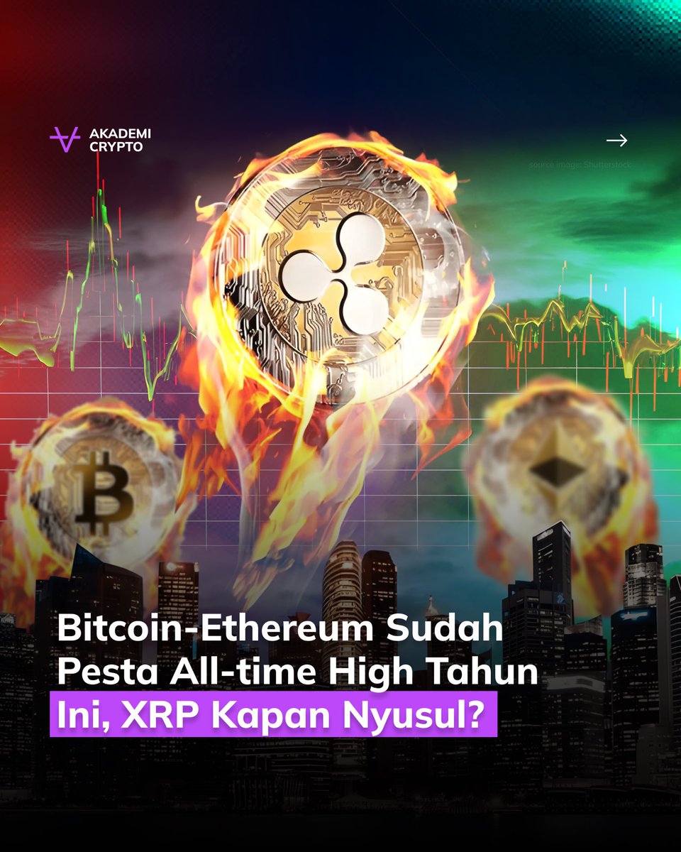 XRP, token besutan Ripple, terakhir all-time high (ATH) pada Januari 2018  silam di harga US$3.84. Artinya, token itu belum juga mencetak rekor  tertinggi baru pada tahun ini, dan tertinggal dari Bitcoin (BTC)