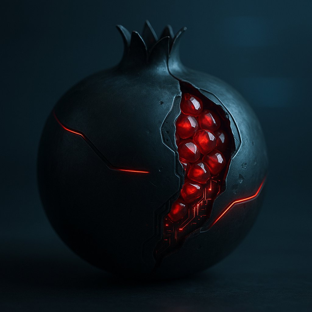 CactusCinematic's tweet photo. Cyber Pomegranate https://t.co/SJcmrZyGJv