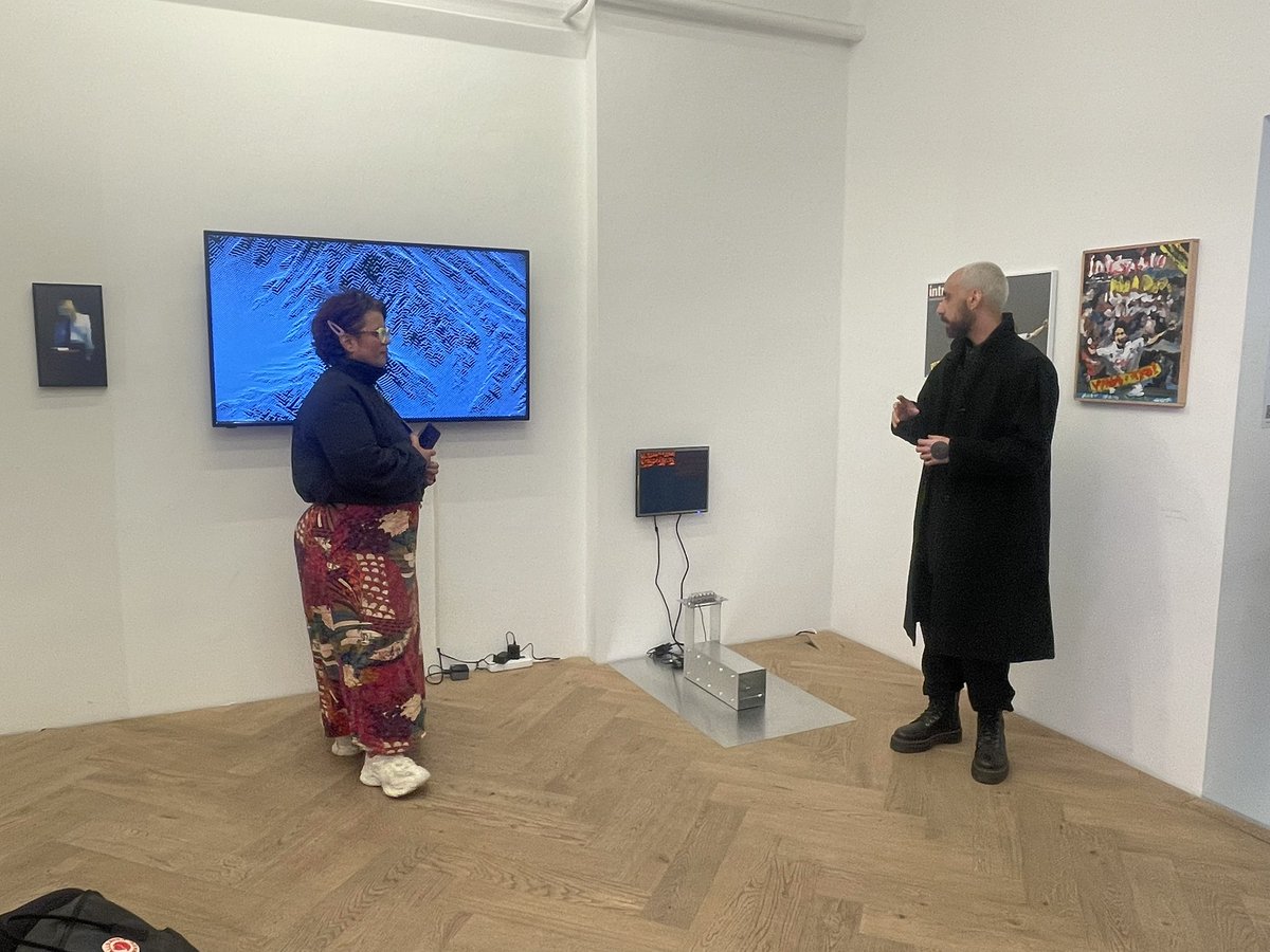 HashSosaHash's tweet image. Yesterday at #AOTBerlin again great success!  @100collectors breakfast at @TeiaCommunity kitchen exhibition, amazing project done by wonderful @p1xelfool and cool exhibition browsing in an internet cafe by @objktone, to name a few bits of amazing program at @artontezos_ .