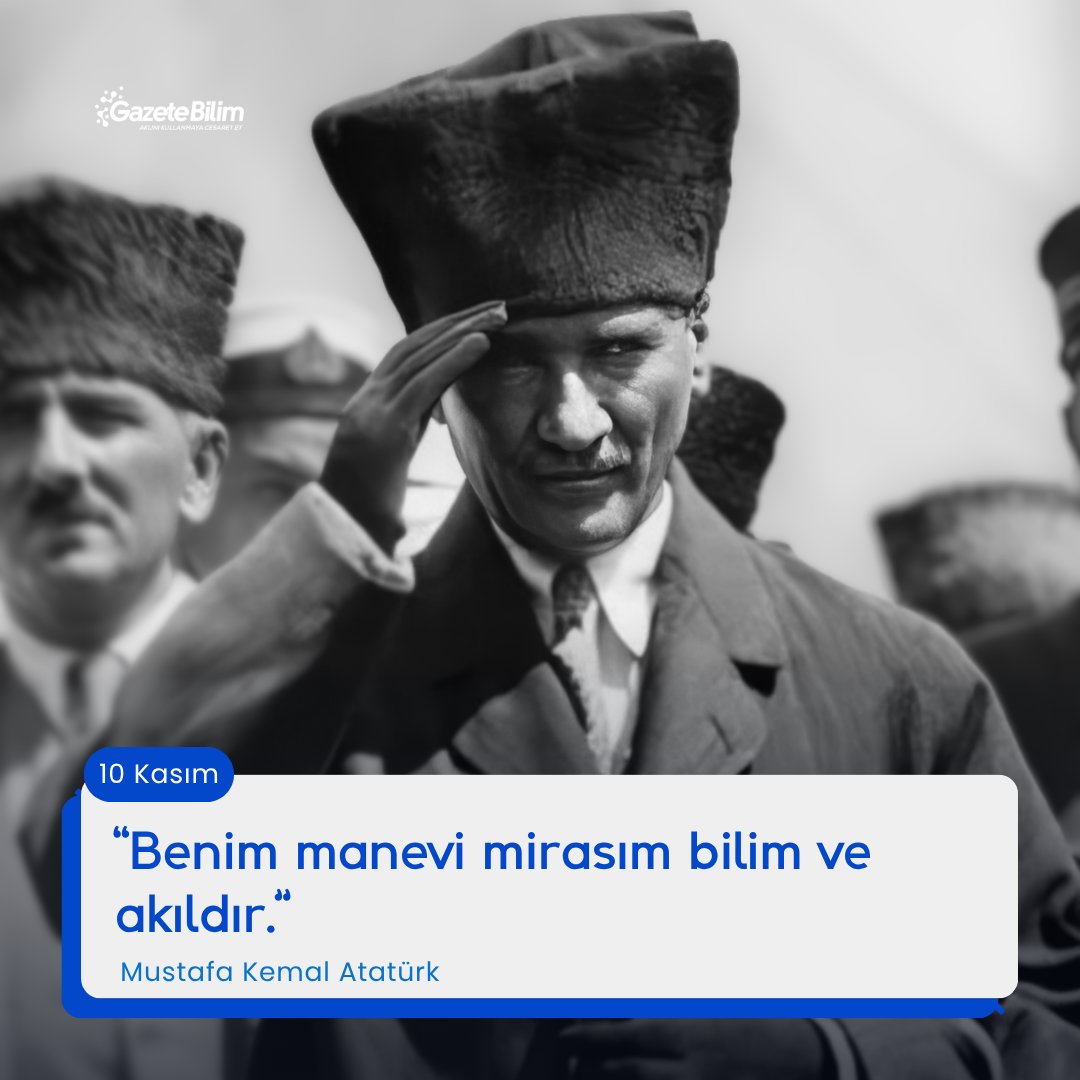 GazeteBilim's tweet photo. 📍Büyük devrimci önderimiz Mustafa Kemal Atatürk'ü bedenen aramızdan ayrılışının 87. yıldönümünde saygı ve özlemle anıyoruz. 

🗨Atatürk'ün bize bıraktığı mirası sonuna kadar sürdürecek, gericilikle uzlaşmayacak, bilim ve aydınlanma yolundan asla ayrılmayacağız. https://t.co/qjrQnXfeJq