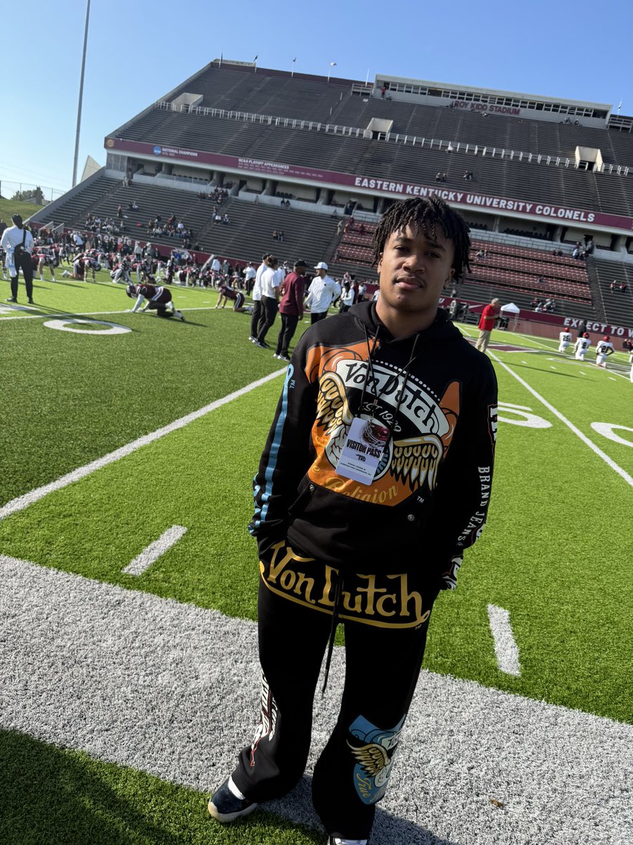 Had a great time at <a href="/EKUFootball/">EKU Football</a> for my game day visit! Thank you <a href="/CoachWatson9/">RASHAD WATSON</a> for the invite and the hospitality! Forever grateful. #ekufootball #ATH