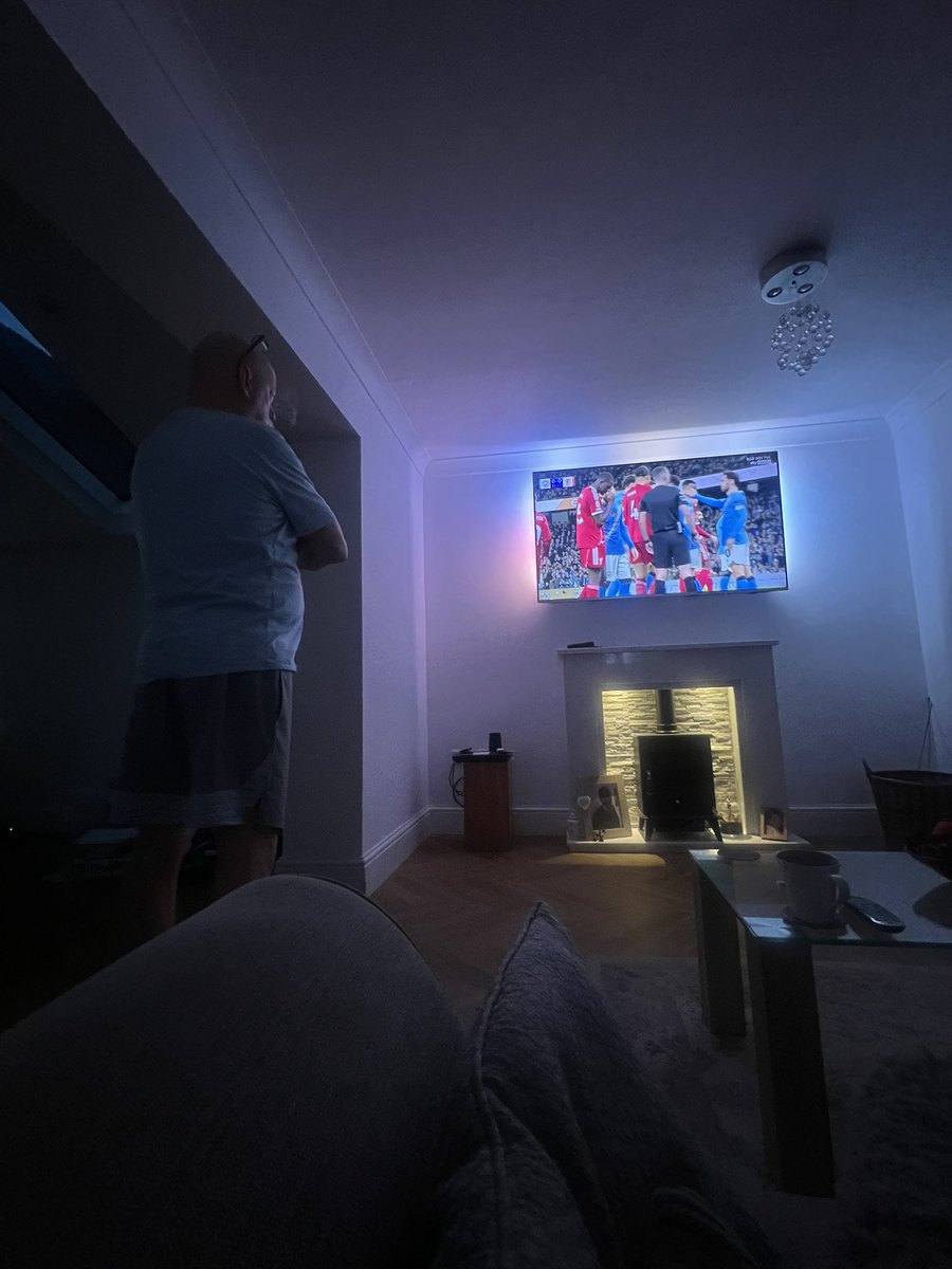 Favourite pastime…watching Dad stress over Liverpool 🤣