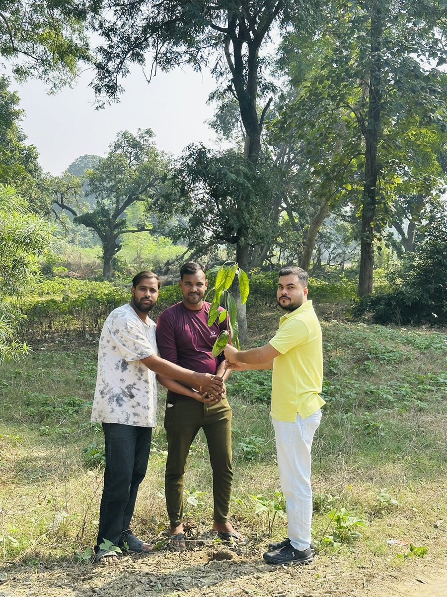 #हर_रविवार_पौधरोपण के क्रम में आज 243वें रविवार को 13 पौधे (8आम ,1बरगद , 2आंवला ,2बेल ) रुपई कुटी बैकुंठपुर में रोपित किए गए .. 
#deoria #green_deoria <a href="/DrVNMishraa/">Vijaya Nath Mishra O+</a> <a href="/divyamittal_IAS/">Divya Mittal</a>