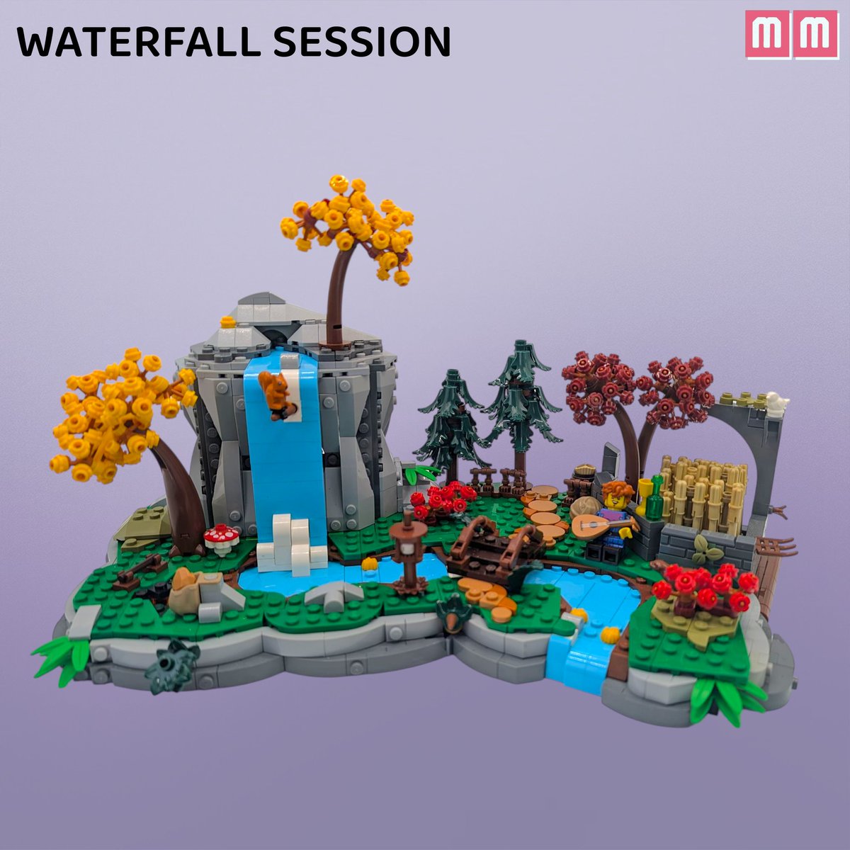 monty_matte's tweet image. Checking back in! 👋 I wanted to share this small diorama I built as a quick distraction. The plan was a waterfall, but I got a little lost in the baseplate and the tiny trees instead.
Sometimes the unexpected details are the best ones! 😉

#lego #afol #moc #legomoc #legocastle