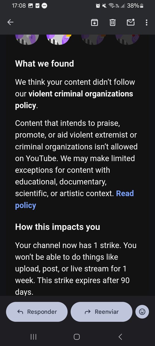 LTSkel's tweet photo. @TeamYouTube @TeamYouTube Btw, the emails don’t even say what part of the video I supposedly broke the policy in. This is totally unjustified and just an AI moderation mistake. I’ll keep waiting for a HUMAN response. https://t.co/Ltq5Rlh8Ms