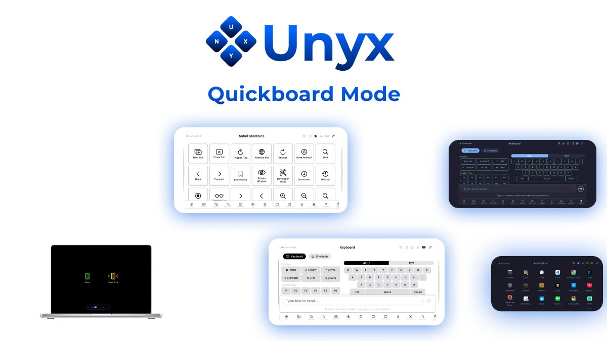 unyxapp's tweet photo. Your Mac workflow is as unique as you are. So why settle for rigid tools?

Unyx's QuickBoard lets you build your ultimate control center. Arrange unlimited custom shortcuts, themes, and apps exactly how YOU work. It's truly your Mac, your way.

Download Now: https://t.co/LcylEQTZCv

#Unyx #MacApps #Productivity #Customization #Workflow #MacSetup #streamdeck #alfred #ioscompanion #maccompanion #iosapps #new #technology #tech #iOS26