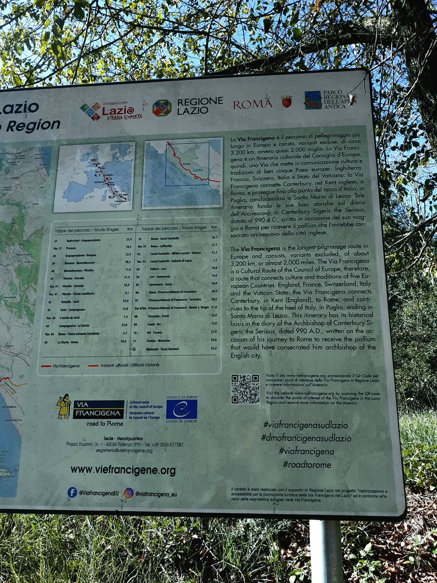 VIA FRANCIGENA 
           ROMA
VIA APPIA ANTICA.