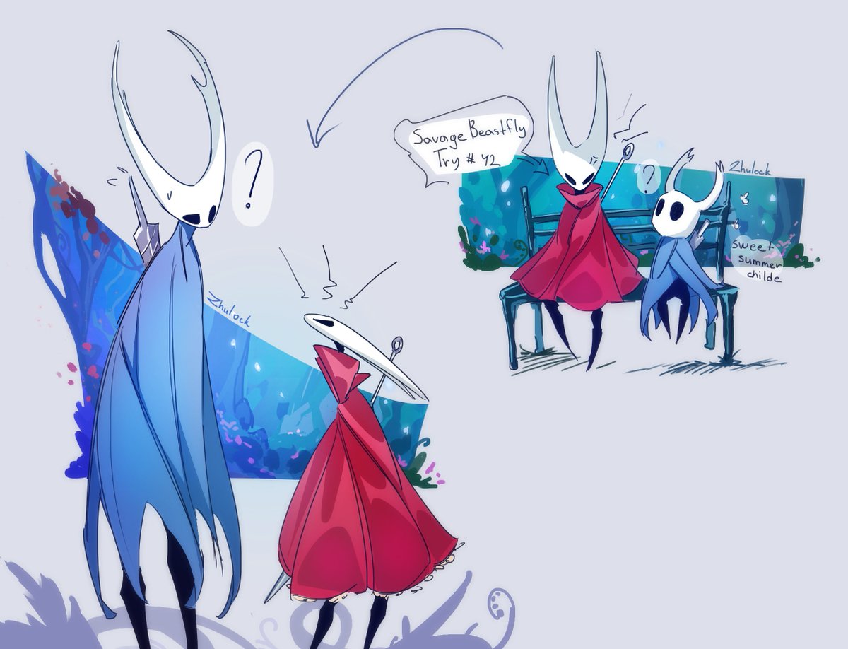 zhulock's tweet image. прохожу сейчас силсконг. с трудом Т.Т

нарисовала жучиных сиблингов для восстановления душевного здоровья

#hollowknight #hollowkinghtsilksong #Silksong