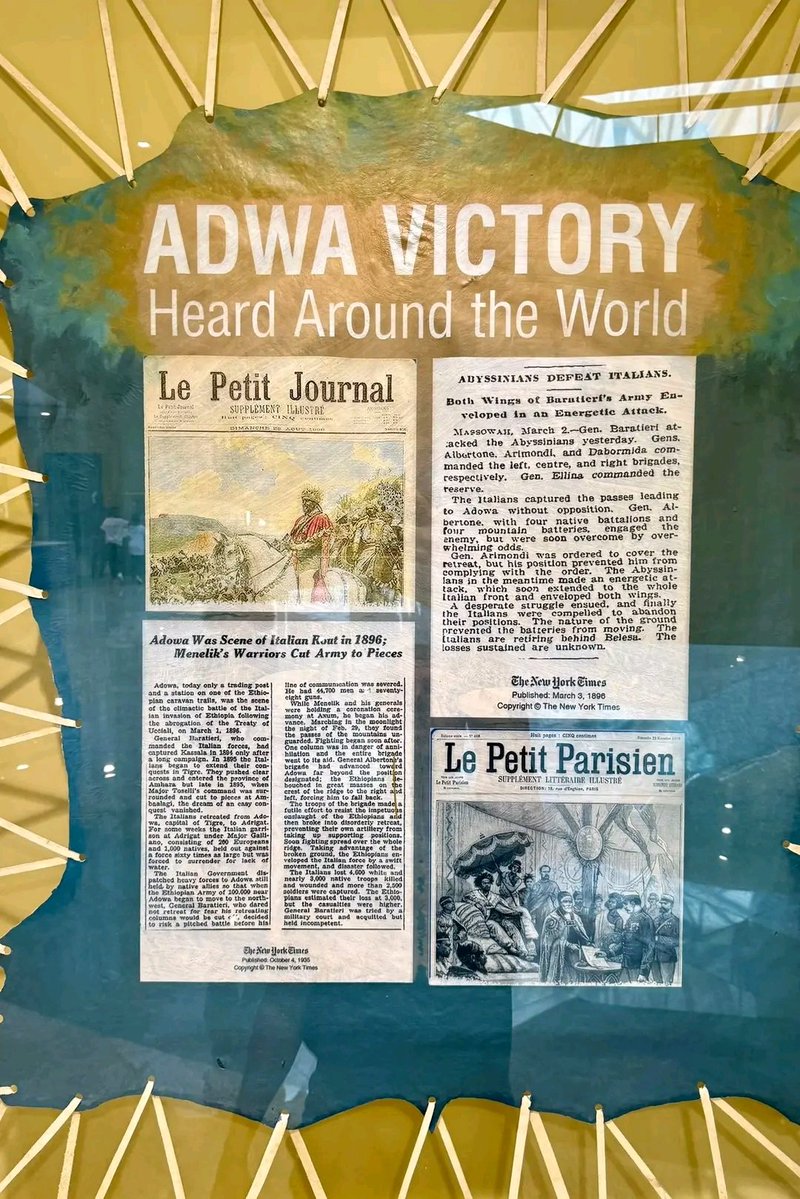 MathewosDesta2's tweet image. ❤️🇪🇹Must visit in Addis Ababa 🇪🇹 is the Adwa Victory museum!

Here you learn that Ethiopia is the only country in Africa that has never been colonized!

visit in Addis Ababa on this beautiful museum and learning so much about the history of Ethiopia. ❤️🇪🇹 #Ethiopia #addisababa