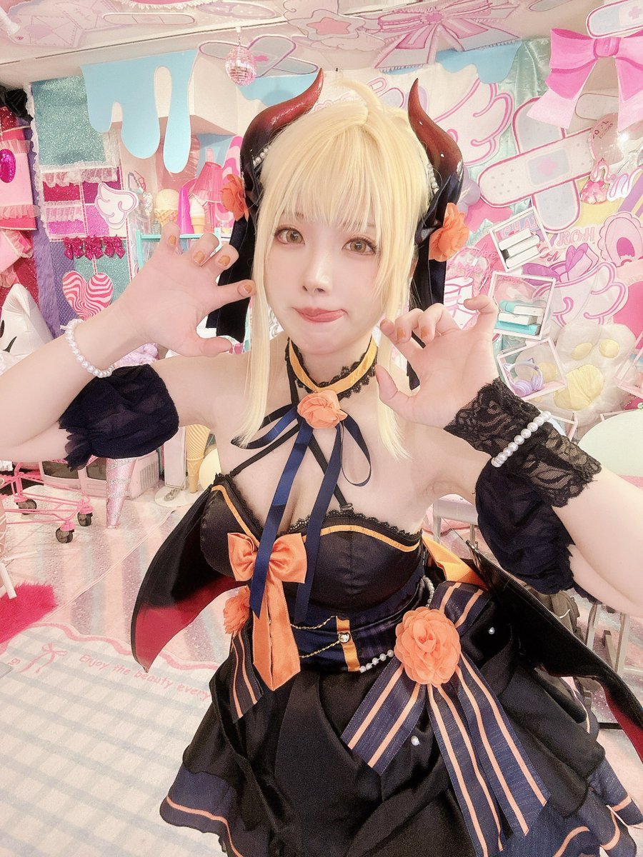 小悪魔な愛さん🧡
 #天使な小悪魔ギャル併せ
 #cosplay