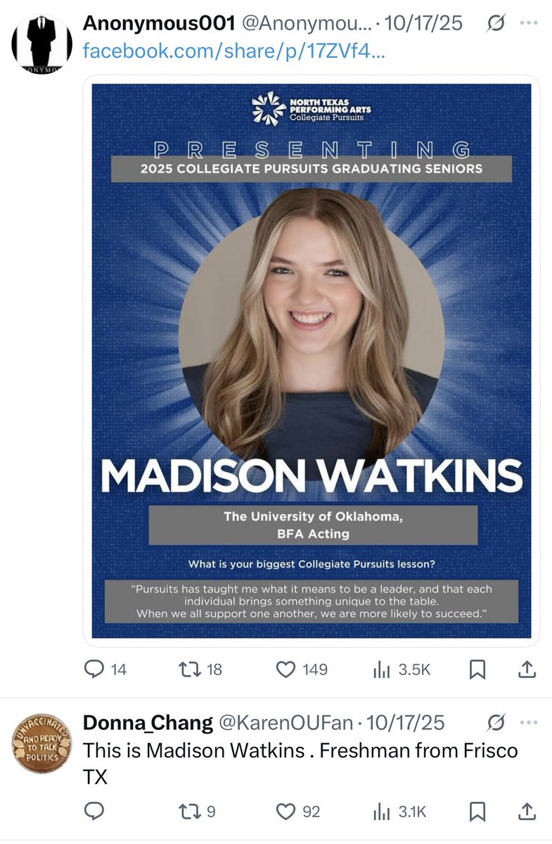 Heathamlet's tweet photo. @libsoftiktok @UofOklahoma https://t.co/2zSLkHus8g