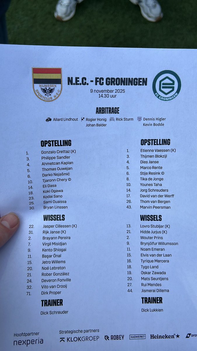 markvanrijswijk's tweet photo. NEC viert vandaag alvast het 125-jarig bestaan. Met speciale aandacht voor het klassieke logo dat wordt gebruikt. https://t.co/ZFzixlh5wX