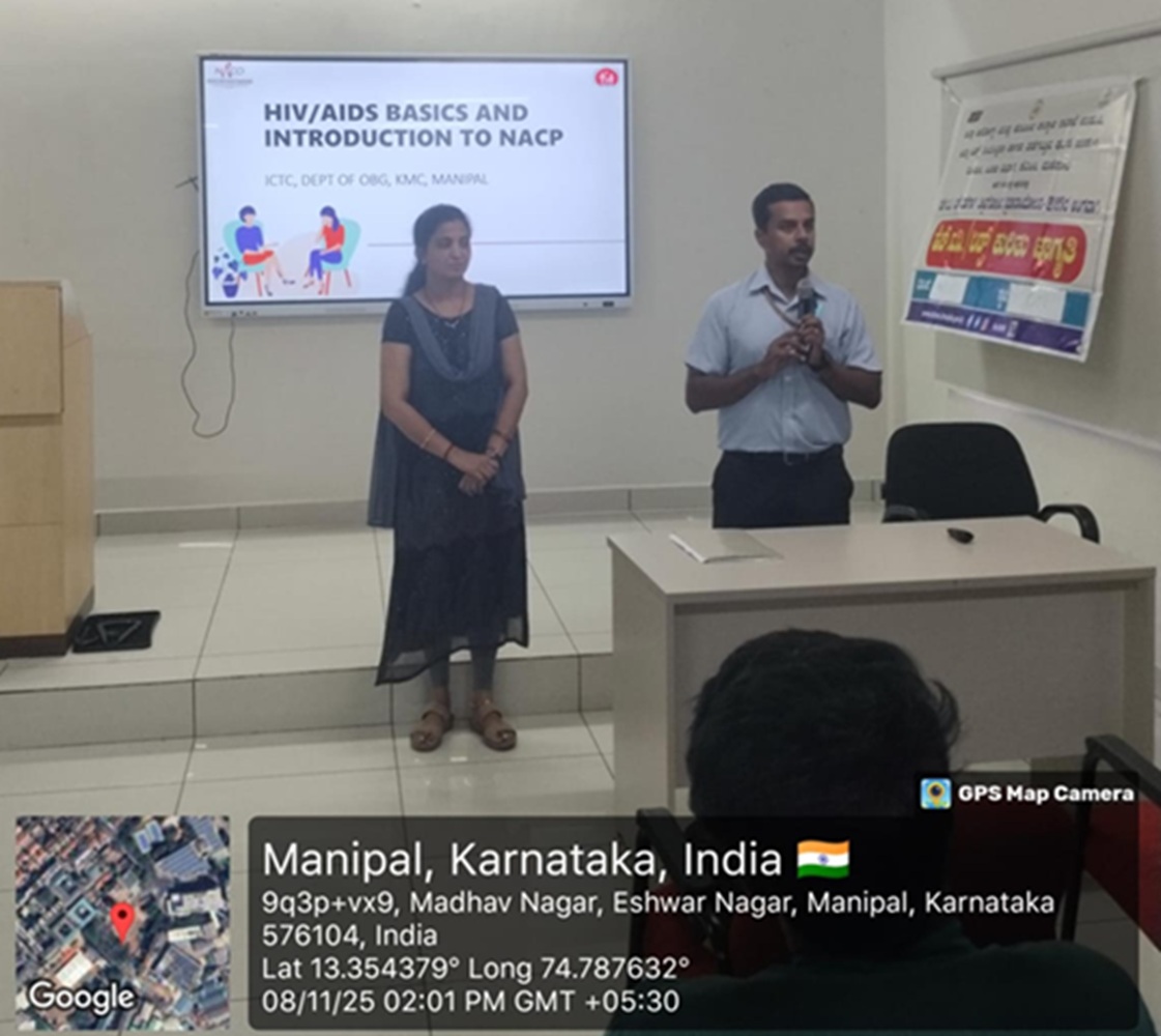 Department of Community Health Nursing &amp; NSS unit <a href="/MconManipal/">MCON_Manipal</a> <a href="/MAHE_Manipal/">Manipal Academy of Higher Education</a>, in collaboration with red ribbon &amp; NACP Udupi chapter, conducted the session on HIV/AIDS Basics &amp; Introduction to NACP on 08.11.25 for the final year BSc and MSc Nursing students.