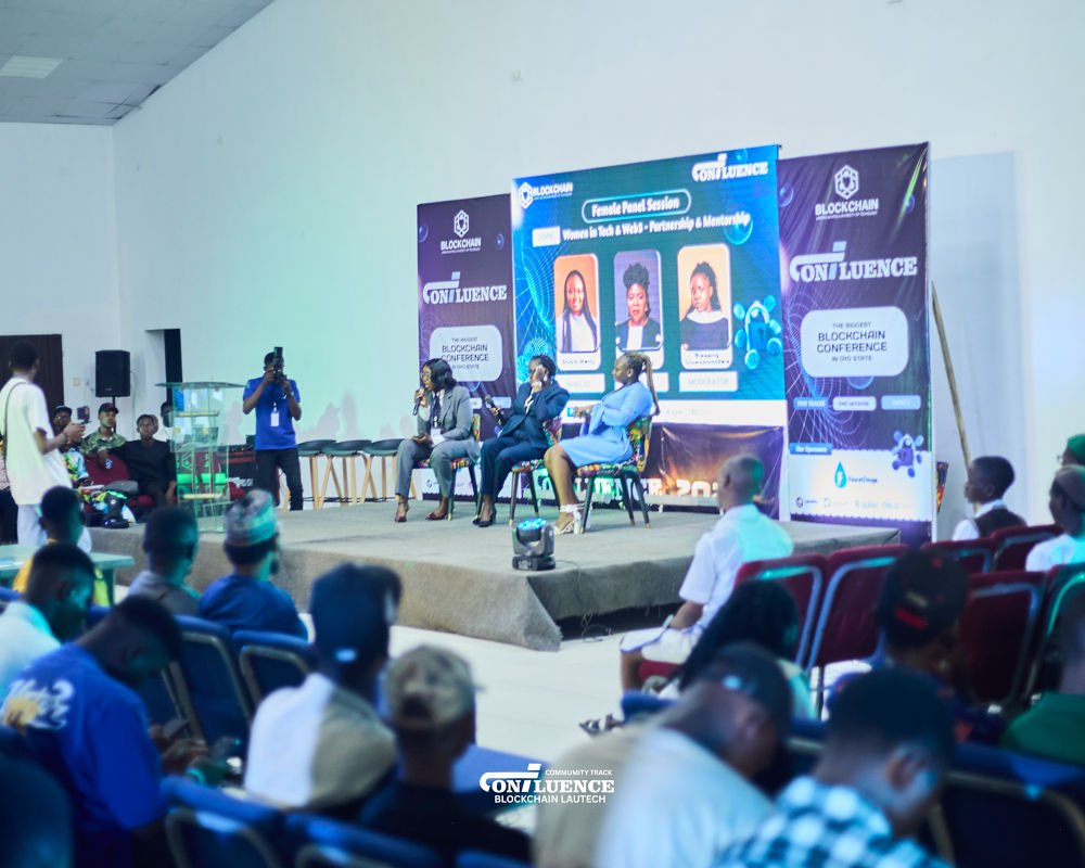 The Women in Tech &amp; Web3 Panel featuring <a href="/Deborahoni04/">Deborah Enyone Oni</a> and <a href="/Eniolamercy10/">Eniolamercy</a> walked us through a practical pathway into the ecosystem - sharing mentorship insights, personal experiences, and what every lady needs to get started and make a difference. 😀 

<a href="/womenindefi_org/">Women In DeFi</a> was also