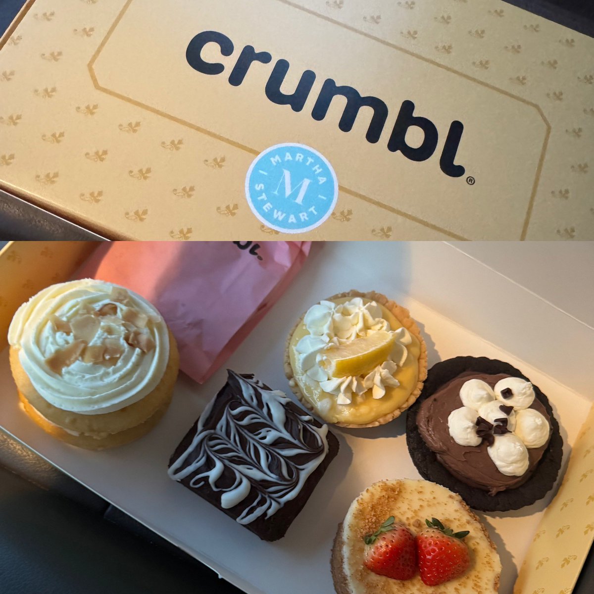 AmberP2433's tweet photo. @crumbl Lemon was perfect and the brownie was my second fav! I didn’t try the pumpkin because I love chocolate more! https://t.co/dvalUQWqUd