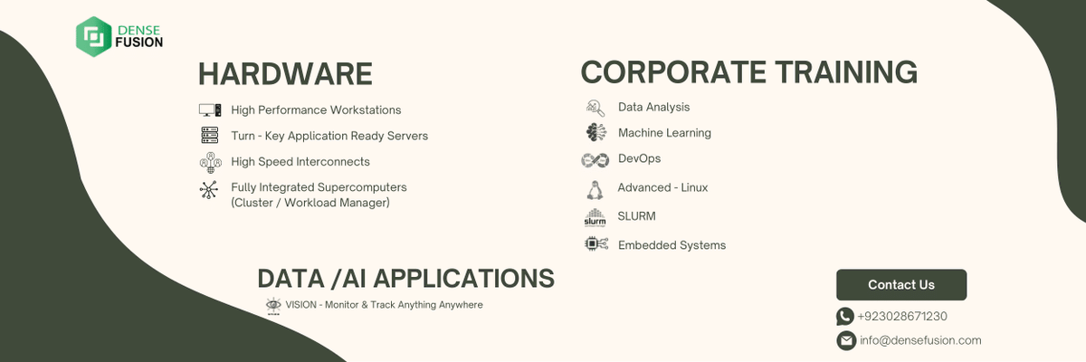 densefusion's tweet photo. Hello World 👋 DenseFusion is live.

We design HPC stacks &amp; clusters to make high-performance AI practical and accessible.

Follow for demos, benchmarks, and lessons learned.

Say hi @grok #HPC #AI https://t.co/jGsEnv4tXB