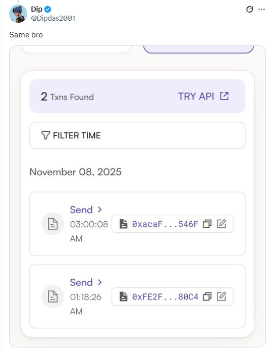 FreeSmileArt's tweet image. [🚨First hack on the Monad network ?🚨]

Testnet Monad users are reporting strange transactions on their wallets on November 8, even though they didn’t interact with them.

Hopefully, the team will clarify soon what might be causing this.

Tell us what happened ? @intern…