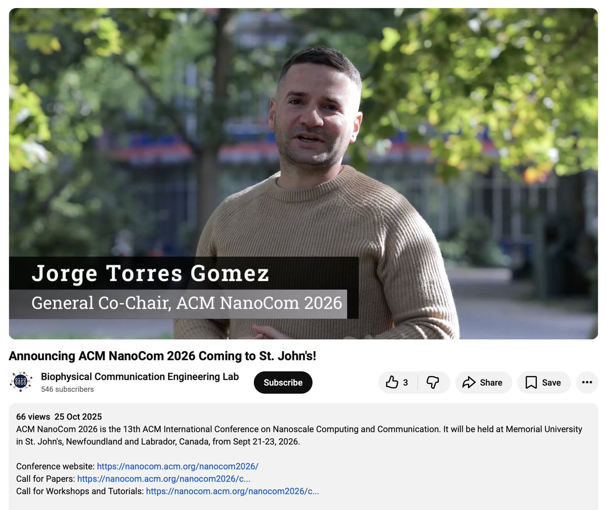 CorinneNokel's tweet image. ACM NanoCom 2026

Call for Papers: 

#InternetofBioNanoThings 

nanocom.acm.org/nanocom2026/cf…

Molecular communication 
Terahertz (THz) communications and nanonetworks
Nano/bio interfaces 
AI for nanoscale computing and communication in
medicine / biotechnology

nanocom.acm.org/nanocom2026/co…