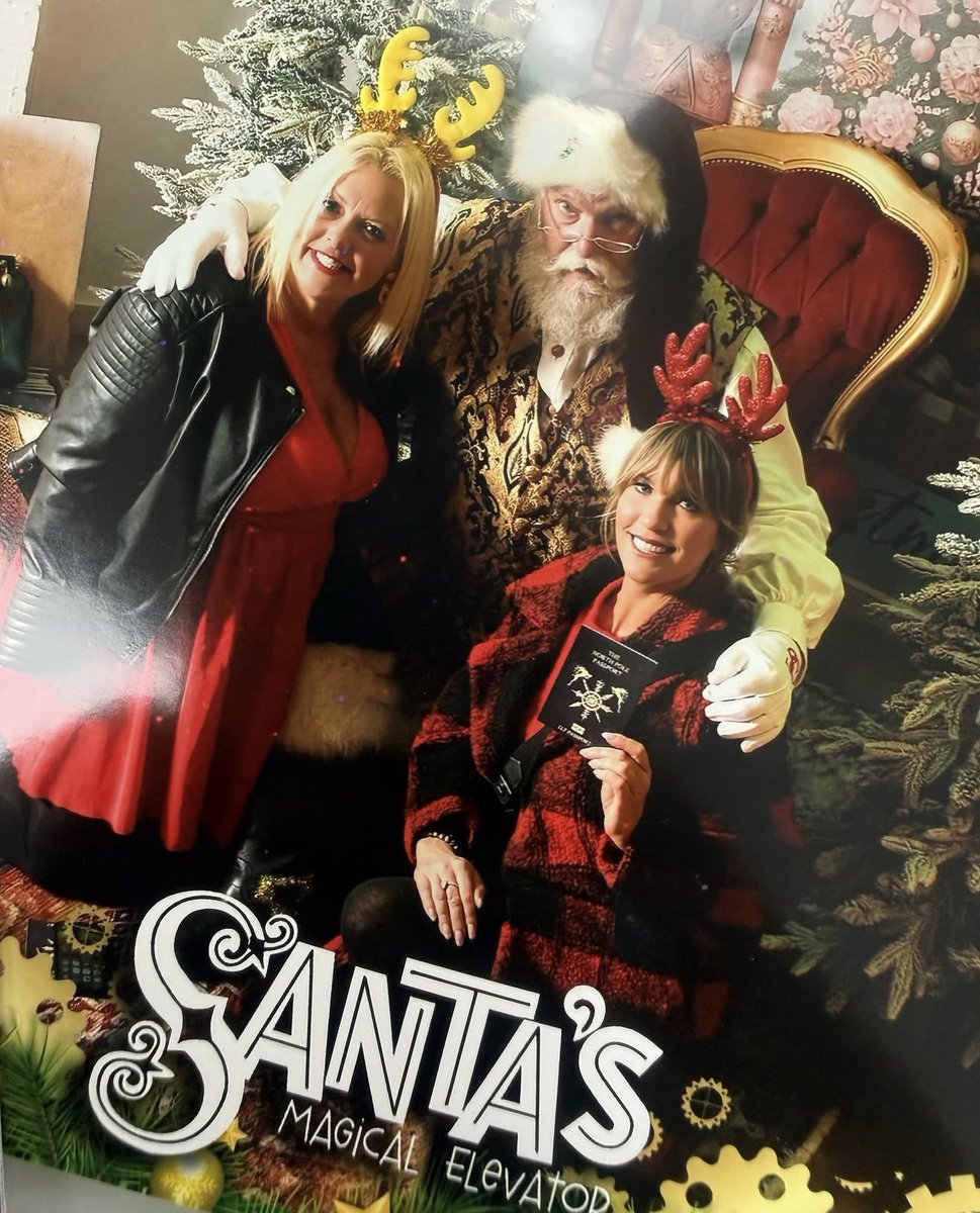 AncellsEstates's tweet photo. Thank you Feastival Events for inviting us to a preview of Santa’s Magical Elevator. We met Jingles &amp; got our North Pole passports before stepping inside the magic elevator, WOW! It really did feel like we were travelling – we even came out a bit wobbly! It’s pure Christmas joy! https://t.co/9TjBkPuTWi