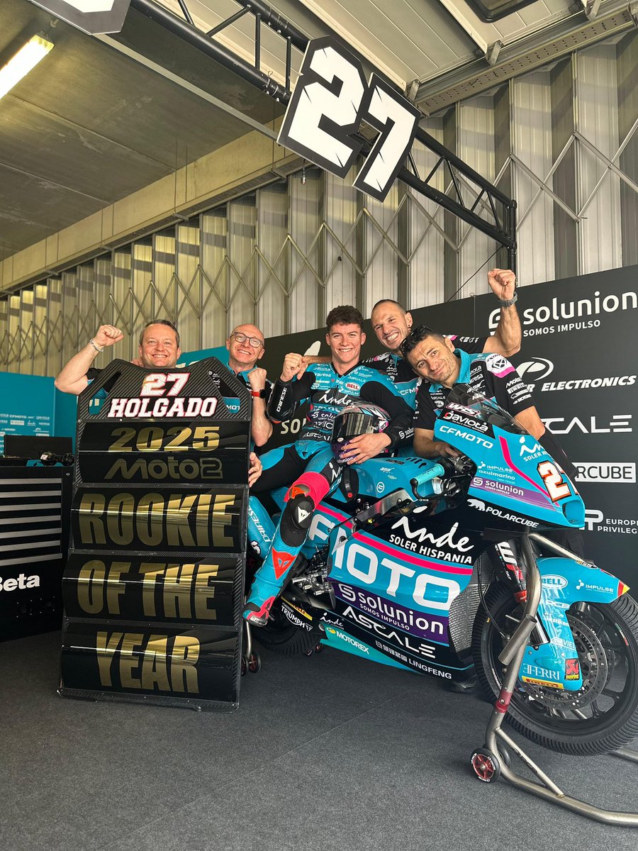 🏆 <a href="/daniholgado96/">Daniel Holgado</a> is your #Moto2 ROOKIE OF THE YEAR! 

#PortugueseGP