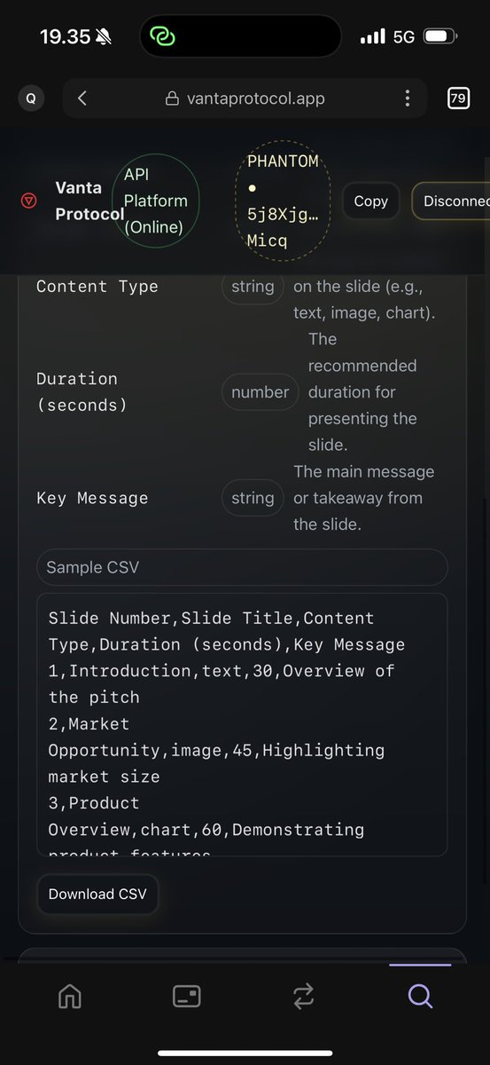 VantaProtocol's tweet photo. Vanta agents can now build your pitch & deck automatically.
Just input your data β the system structures, scores, and exports it.
Then hit Download CSV and watch your deck come alive.
This is not a test.
Itβs working. β‘
https://t.co/9rJNIpjbHX
#VantaProtocol #AIagents #automation #Solana