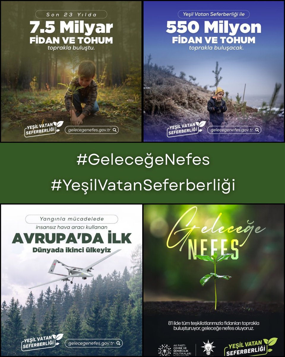 #GeleceğeNefes
#YeşilVatanSeferberliği