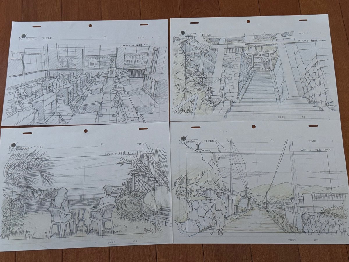 user_AUT's tweet image. 先週旅行行った
ちょこちょこ描いてたスケッチ