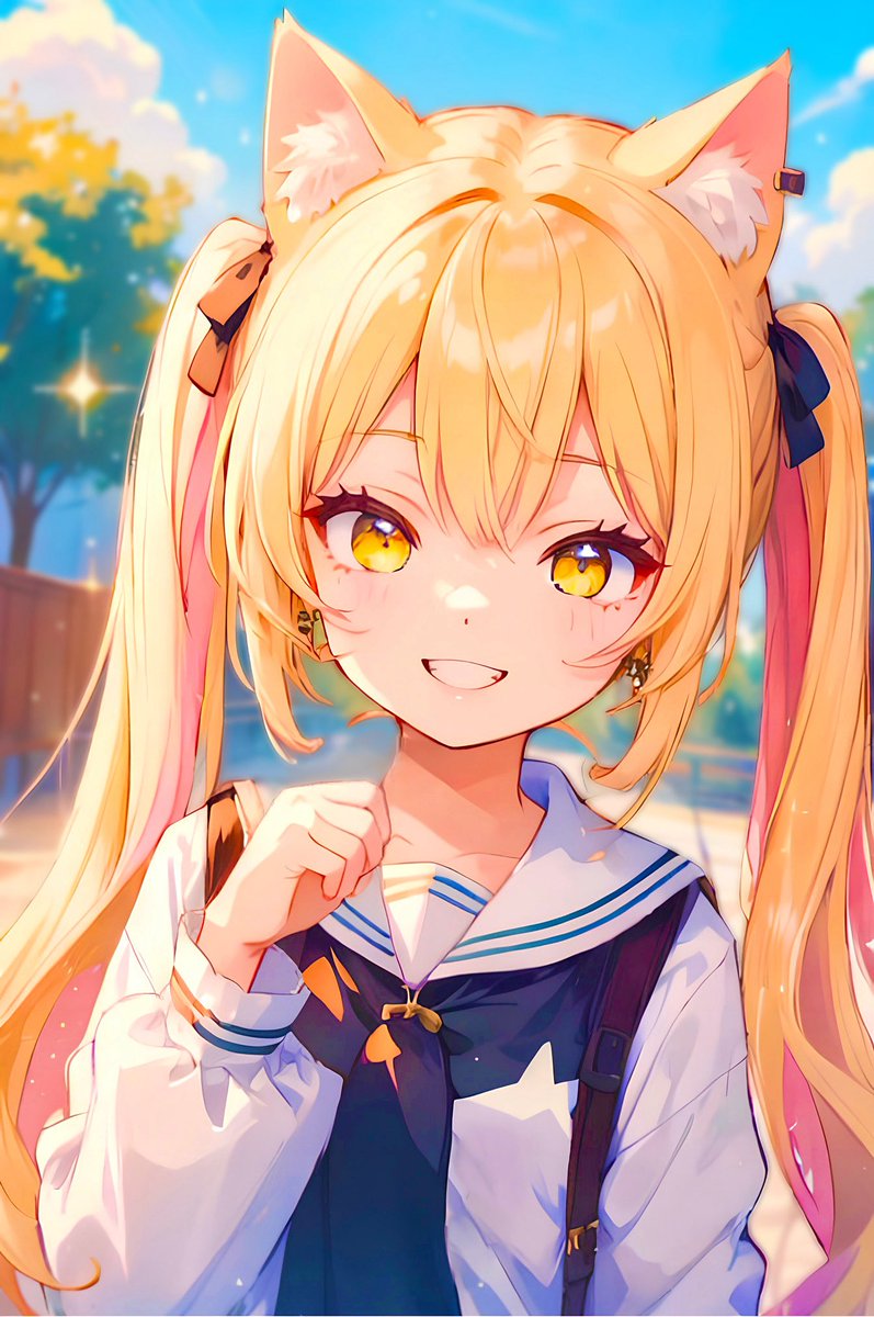 #AIイラスト #AIart #ケモミミ

今日の温泉♨️サイコーでした✨

ゆっくり休めて、癒されたー😌

今日最後かな、
うちの子、リリアをポストします👍

キラキラスマイルが作れました😆