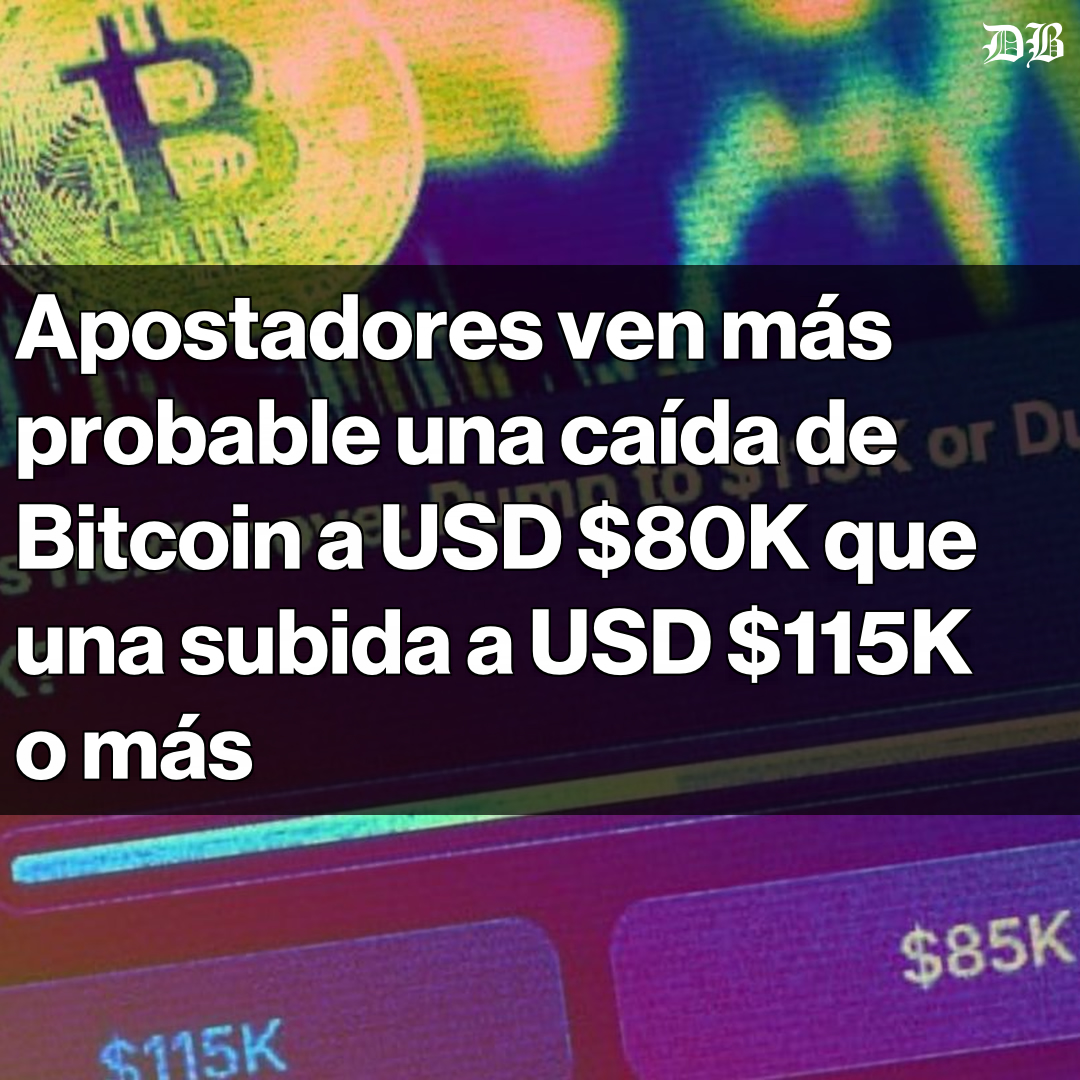 🚨 Alerta en el mercado de #Bitcoin 🚨 Apostadores en plataformas como  Polymarket y Kalshi ven más probable una caída hacia los USD $80K. Más del  60% de los contratos apuestan a