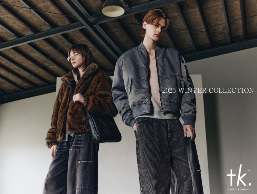 _tk1999's tweet image. tk.TAKEO KIKUCHI

2025 Winter collection

store.world.co.jp/s/brand/tk/blo…