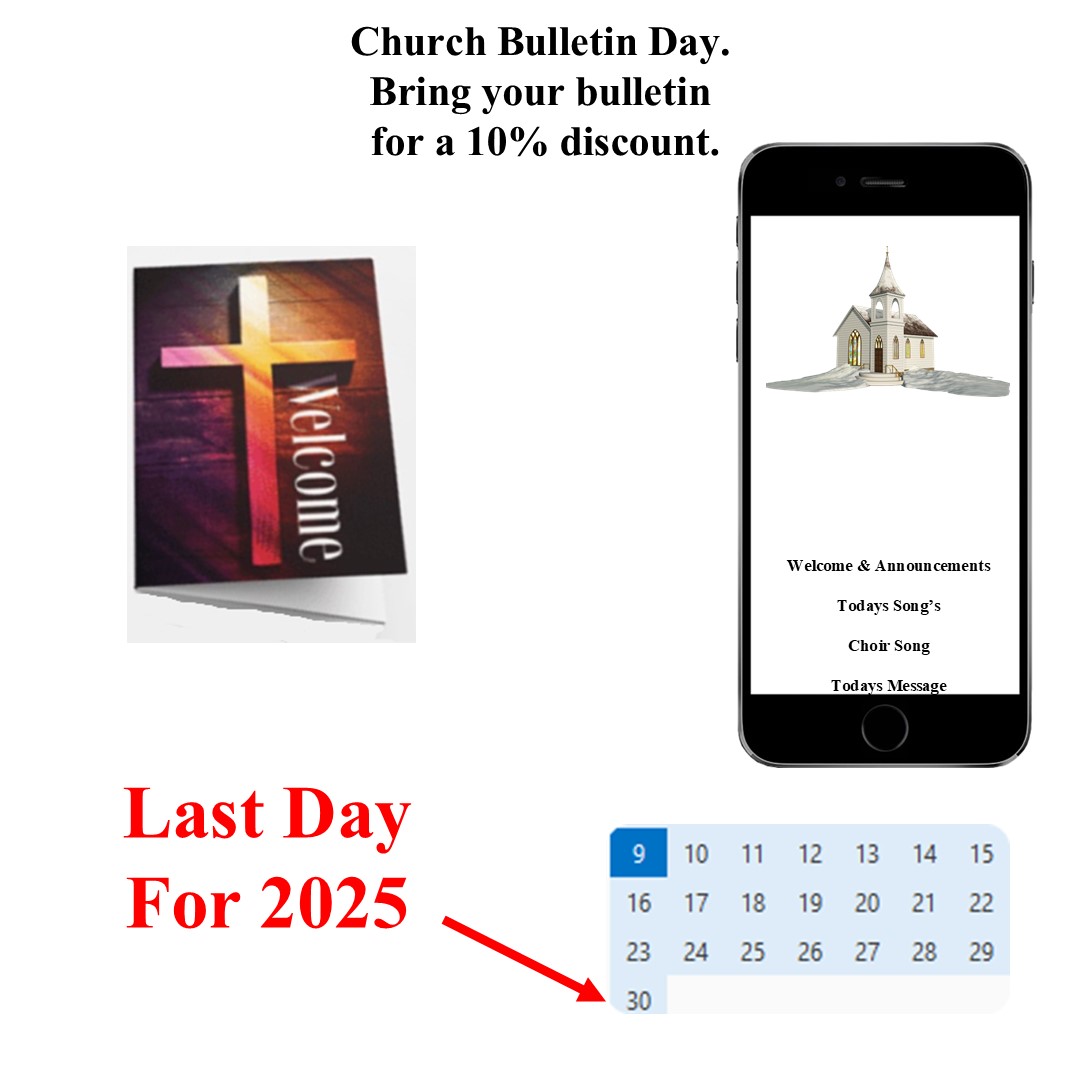 Papa_Robbs's tweet image. Good Morning Concord. Bring you Church Bulletin or show your Church Bulletin App on your smartphone for a 10% discount. Also time is counting down for our last day 30th. So come get your special treat before we close for 2025.