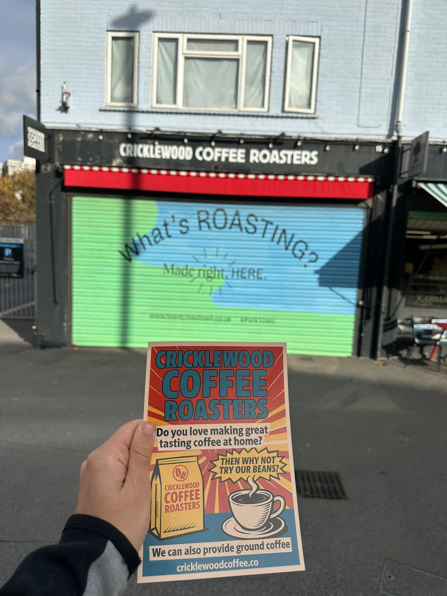 ### Today We Are Distributing Leaflets for Cricklewood Coffee Roasters

**Black White Leaflets Advertising Agency** is excited to announce our door-to-door leaflet distribution for **Cricklewood Coffee Roasters** in Cricklewood.