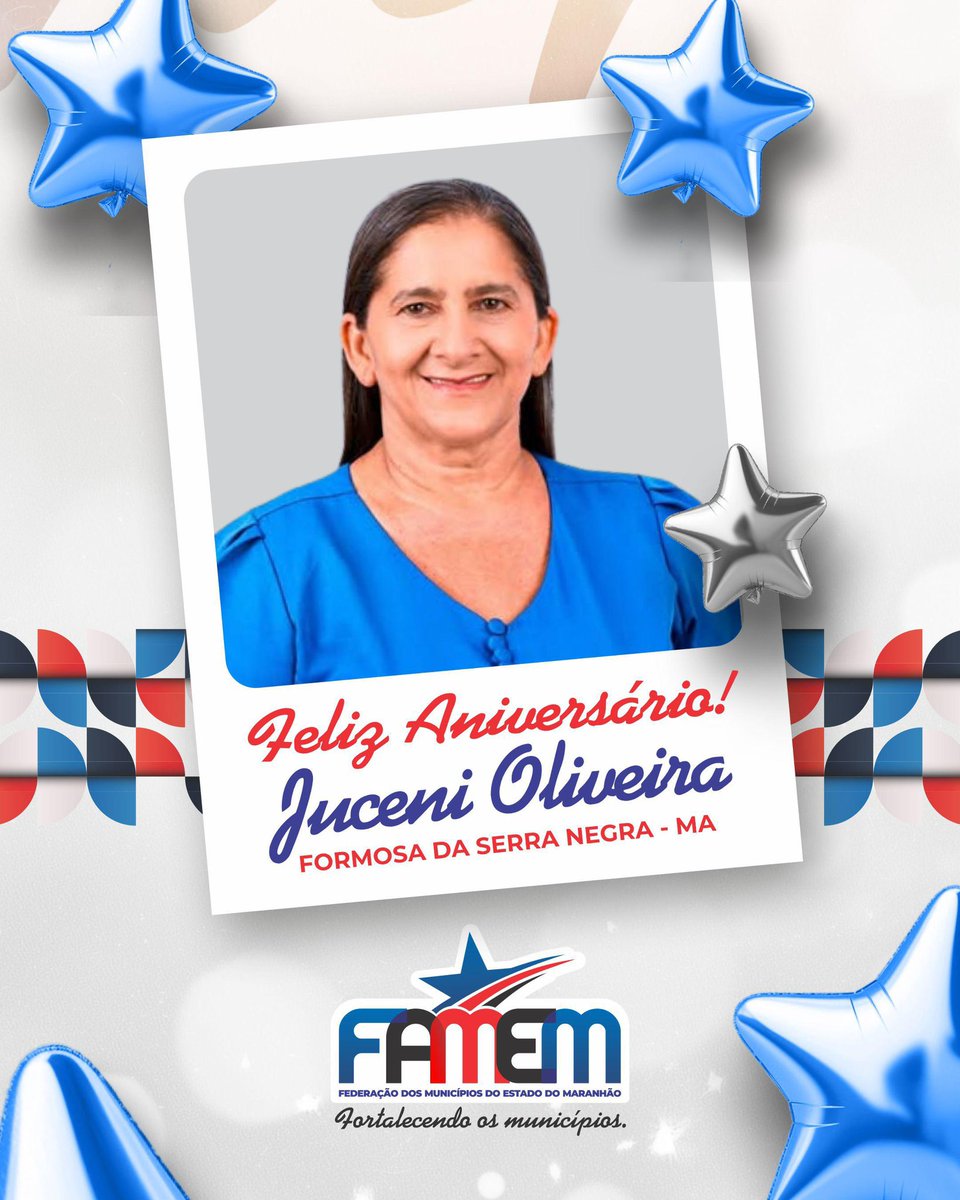 🎉🥳 Parabéns, Prefeita Juceni Oliveira! Que sua liderança continue inspirando e transformando Formosa da Serra Negra para o futuro. ✨ Muita saúde e sucesso! 🎊🎉#AniversárioPrefeitaJuceni