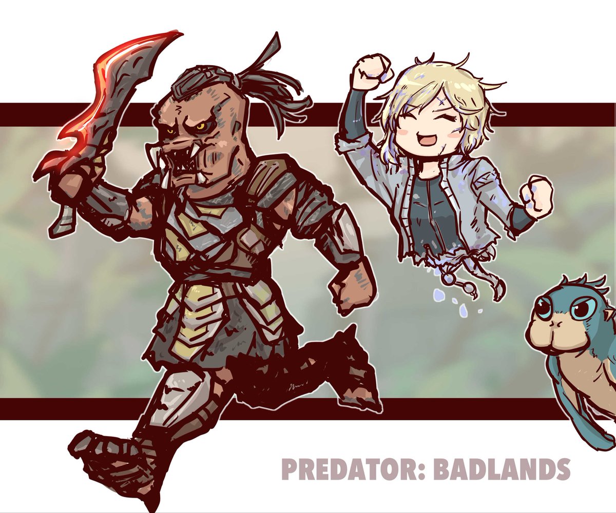 inusyuei's tweet photo. プレデター　デク御一行

 #PredatorBadlands https://t.co/JNoW0SpEK5