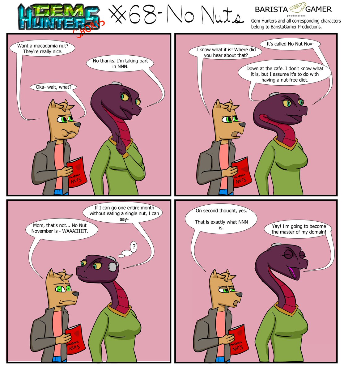 ShortGemHunters's tweet photo. I actually don't have a proper caption for this comic, so I'll just announce that I will be ending the year with a special quite soon.

Totally not because Metroid Prime 4 is a month away.

#gemhunters #deaf #comic https://t.co/epMq4R7Hdi