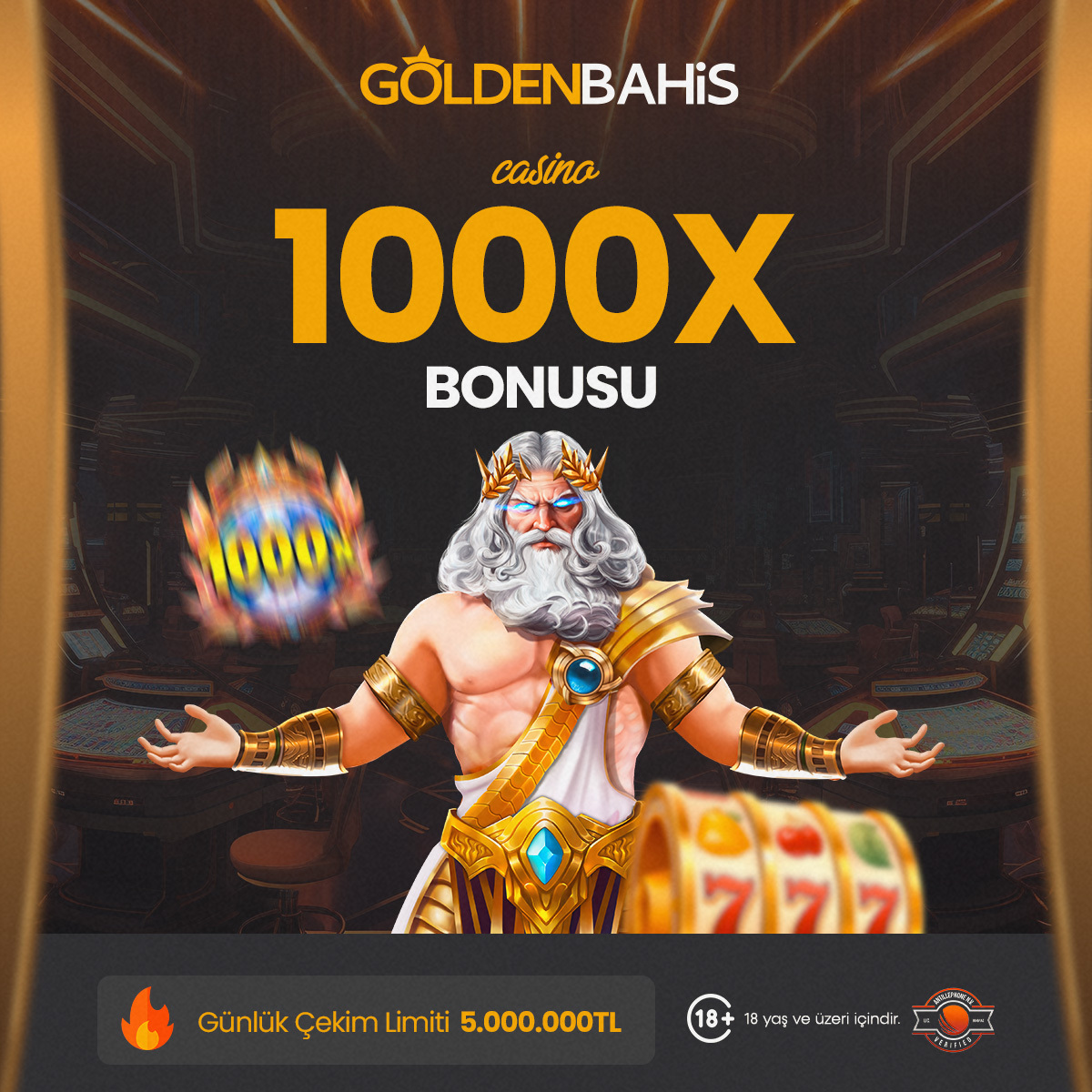 💫 Bu senin anın olabilir
GOLDENBAHİS Giriş: t2m.io/TWGL

🎉 1000x bonusu ile her bahis daha çok kazanç ve daha çok eğlence katıyor!
⚡️ Günlük çekim limiti 5.000.000₺!

#GoldenBahis #1000x #KazanmayaBak #CasinoLife