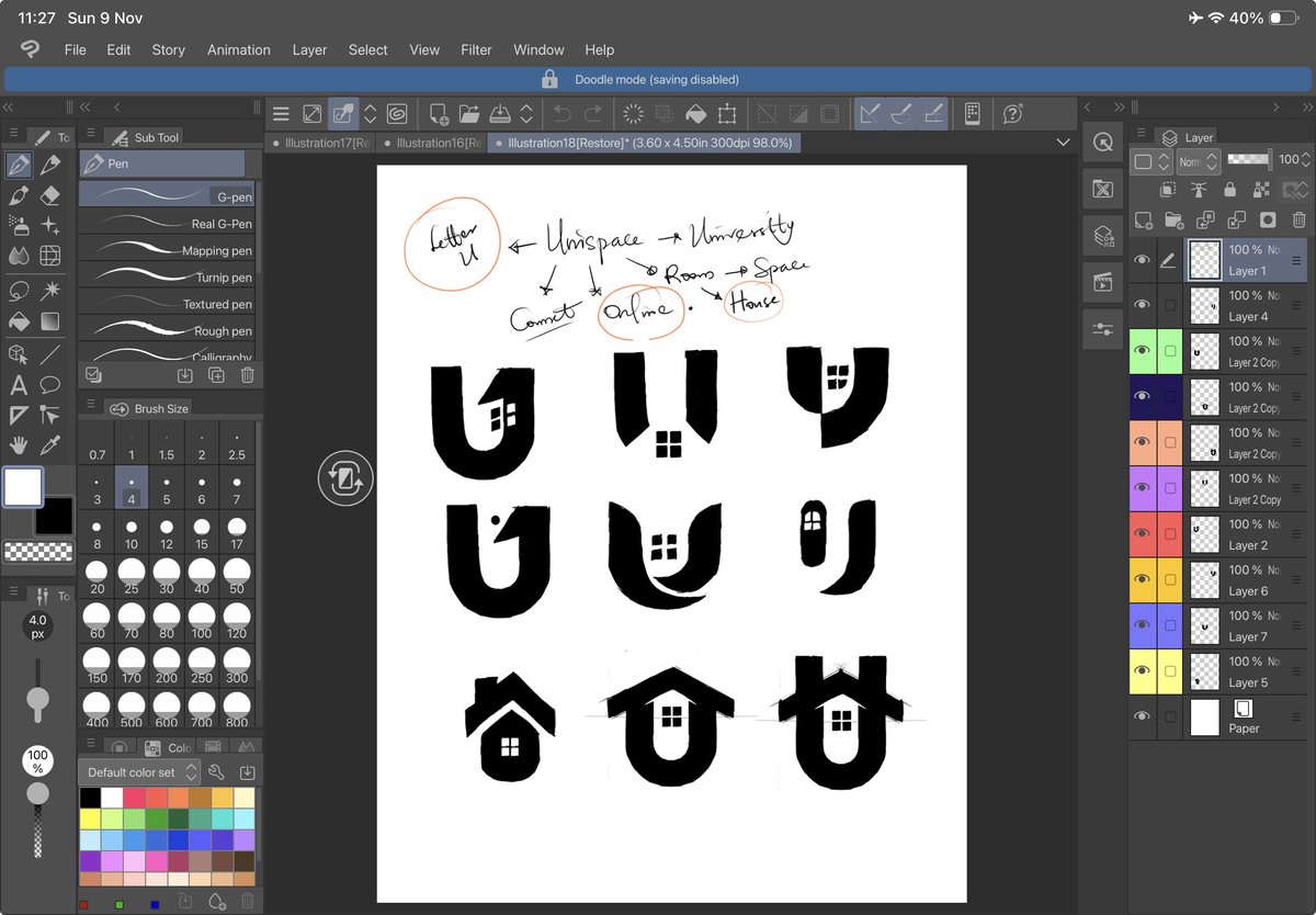 flash_grafix's tweet photo. 9 Sketches 1 mission

Pick one 
#Logo #sketches #dexiosotun #avstudio https://t.co/gts104aaiA