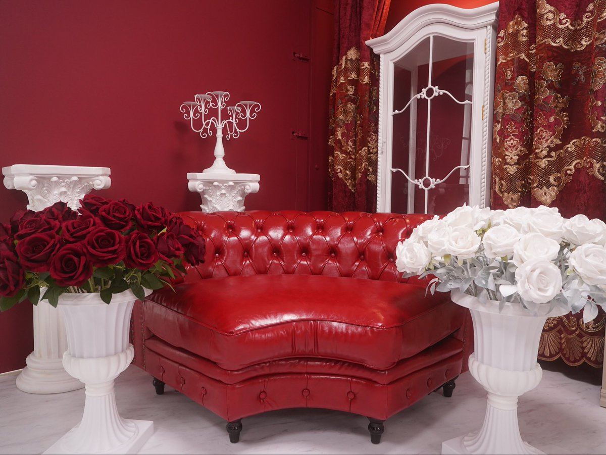 写場椅子 赤＋ベージュ 【公式通販】